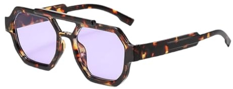 Gafas de Sol Polarizadas Hombre Mujer, Estilo Vintage Unisex, Protección UV, Lentes Violetas, Protección UV400, Diseño Clásico Unisex, Ideal para Conducir y Pasear, Accesorio de Moda para Exteriores
