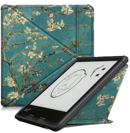 Kompatibel mit Tolino Epos 3 20,3 cm (8 Zoll) 2023 Tablet-Hülle, vollständige Abdeckung, ultradünne Lederschutzhülle mit klappbarem Ständer, robust, mit automatischer Sleep/Wake-Funktion (XH)