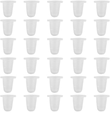 Garneck Lot de 200 Capsules D'encre en Silicone pour Tatouage, Godets Souples et Sains Capacité de Pigment, pour Fournitures de Maquillage et Tatouage