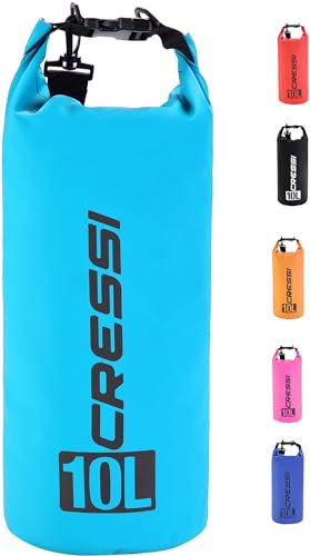 Cressi Dry Bag - Wasserdichte Taschen mit langem verstellbaren Schulterriemen - Für Tauchen, Bootfahren, Kajak, Angeln, Rafting, Schwimmen, Camping und Snowboarden
