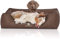 Knuffelwuff Hundebett Scottsdale aus Kunstleder XL 105 x 75cm Braun