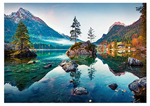 Puzzles for Adults 1000 Piece - Jigsaw Puzzles 1000 Pieces for Adults - Kids Puzzles - Hard Puzzle for Adults 1000 Piece - Natural Series, Autumn Lake - Board Size 27''x19''