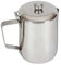 Tradineur - Tetera de acero inoxidable, con asa y pico vertedor, capacidad 1 litro, jarra de leche, cafetera, bares, hogar - 18 x 10 x 15,5 cm