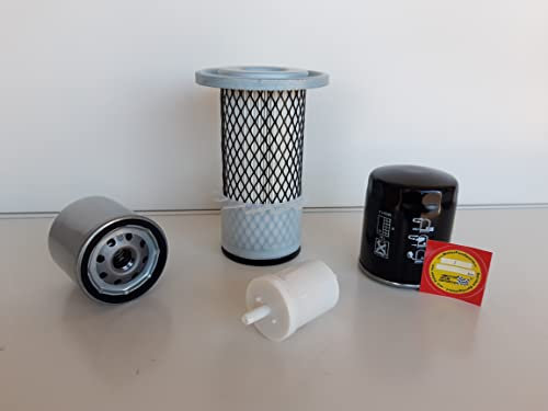 Set di filtri (piccolo) adatto per Kubota KX 024 con filtro dell'olio D 1105 BH, filtro aria, filtro carburante