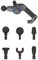 SEECODE Perkussions-Massagepistole, Muskel Massagegerät mit Schwenkarm, 4 wählbare Frequenzstufen von 500 bis 2.500 Impulse/min, Schwenkarm mit 45° Gelenk, 2 Wechsel-Akkus, Schwarz