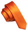 JEMYGINS Krawatte Herren Schmale 5CM Satin orange in Seide Hochzeit Schlips