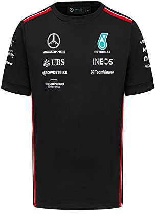 Mercedes AMG Petronas Formel 1 Team - 2023 Team T-Shirt, Schwarz, L