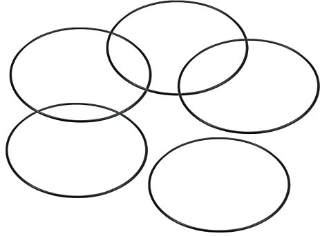 PATIKIL 10 Stück Dichtungsringe O-Ringe Gummidichtung 125mm AD 120mm ID 2.65mm Breite Nitrilgummi Unterlegscheibe Dichtungssatz Gummischeiben für Wasserhahn Autoreparatur Schwarz