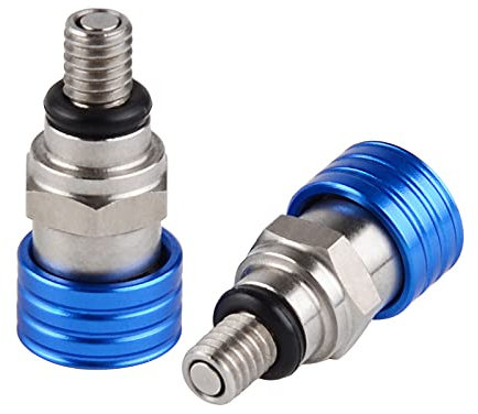 GamirA Valvole di sfiato Aria Forcella M4x0.7 for 50 65 85 125 144 150 200 250 300 350 450 520 690 950 990 SX XC EXC MXC SMC Adventure WP (Color : Blu)