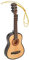 Tissting Miniatur E Gitarren Replik Holz Gitarre Deko Puppenhaus Modell 11 x 4 x 3 cm Mini Musikinstrument Schreibtisch Dekoration, Handwerk Musikgeschenke für Teenager, Kinder