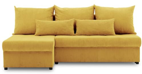 Mebligo Ecksofa Venezia mit Schlaffunktion und Bettkasten (POSO 043, BONELL)