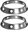 Xtahdge Lot de 2 pièces en acier inoxydable Wok Ring Metallic Round Bottom Wok Rack 10,43 x 11,8 pouces Taille universelle pouces pour poêles à gaz