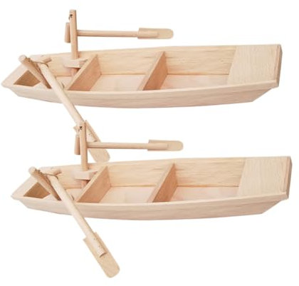 Operitacx Holzbootmodell Kleine Fischerboot Modelle für Deko