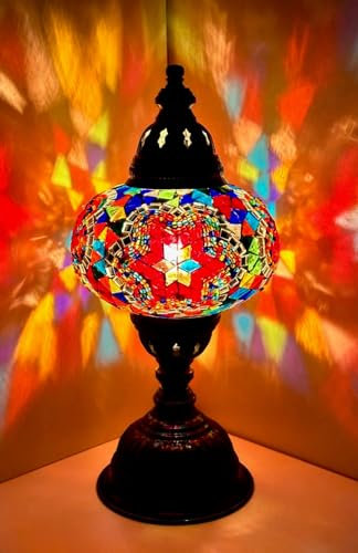 Samarkand - Lights Mosaik lampe Mosaiklampe Mosaik - Tischlampe L Stehlampe orientalische lampe BUNT-STERN