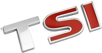 1 Stücke 3D Metall TSI Auto Seite Kotflügel Hinten Stamm Emblem Abzeichen Aufkleber Aufkleber, Universal Auto Zubehör Dekorationen Aufkleber(Type-2)