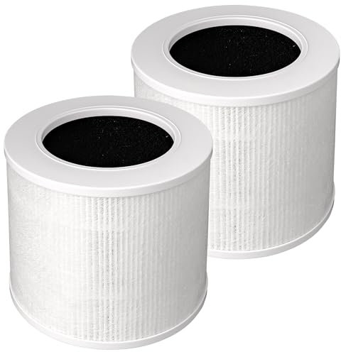 TOMORAL Core Mini Replacement Filter for LEVOIT Core Mini Air Purifier - 3-in-1 Efficiency Filter, Activated Carbon, Replace Core Mini-RF, 2 Packs