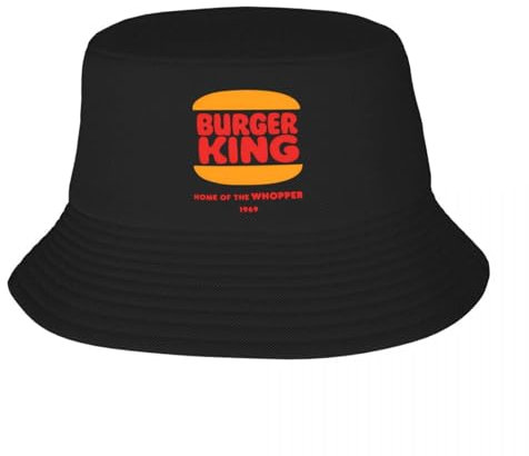 Atmungsaktive Unisex-Baseballkappe aus Reiner Baumwolle Burger King 2024 EIN Fischerhut für Erwachsene EIN Fischerhut Geschenk