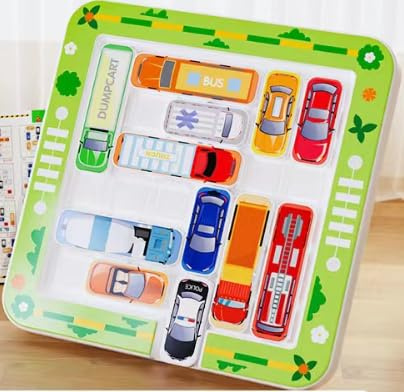 BABECTOY Rush Hour Spiel,Stauspiel Logikspiel ab 3 4 5 6 7 8 Jahren,Puzzlespiel für Jungen und Mädchen ab 5 Jahren