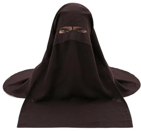 Sopodbacker Schals Damen Tücher Halstuch Scarf 2 Teile/Set Gesichtsabdeckung Hijab Hut Pull On Schal Soft Niqab Frauen Kopftuch 4