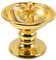 VINTORKY Öllampenschale Kerzenformen Dekoration Goldverzierung Laterne Mit Flammeneffekt Antike Öllampe Lampe Für Den Innenbereich Einzigartige Öllampe Sturmlaterne Baumwollfaden Golden