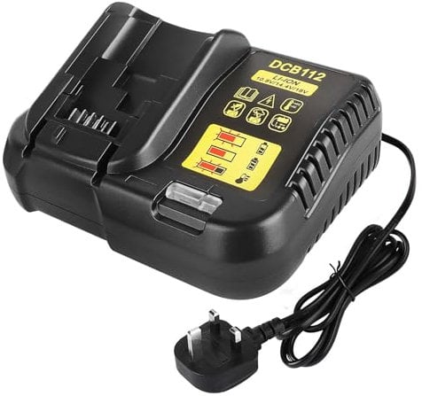 Powarobor Replacement Fast Charger Compatible with Dewalt 10.8V 12V 14.4V 18V and 54V Li-ion Battery DCB184 DCB180 DCB181 DCB182 DCB200 DCB201 DCB120 Rapid Charger Replace for DCB112 DCB115