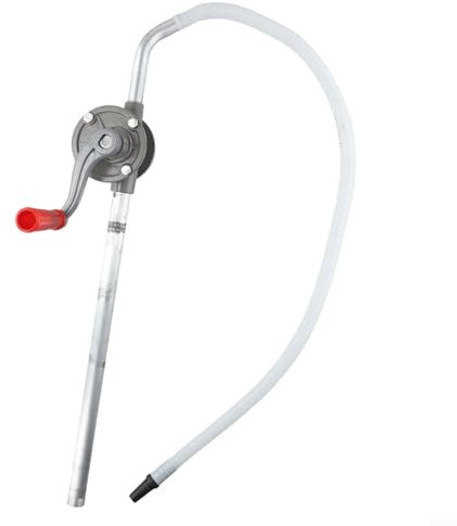 Aluminium Handpumpe Ölpumpe Dieselpumpe Kraftstoffpumpe Transferpumpe Kurbelpumpe Für Öl Diesel Heizöl Hydrauliköl Rapsöl Motoröl Getriebeöl 15L/Min Verstellbare Länge 65Cm Schlauch
