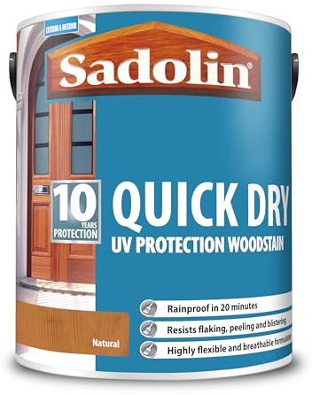 Sadolin 10 Year Quick Dry Woodstain Long-Lasting Exterior Protection Quick-Drying, Weather Resistant Wood Finish