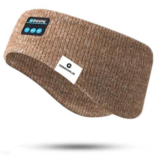 Bluetooth Headband Headphones Double-Layer Ear Warmer for Men Women Winter Cold Weather Wireless Music Knit Ear Muff Headband for Outdoor Sports Running Cycling Travel