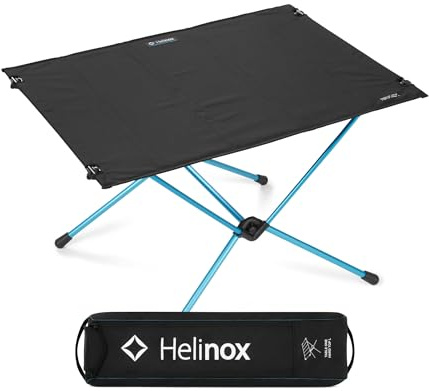 Helinox Table One Hard Top Large 2026, zusammenklappbar, tragbar, Outdoor-Campingtisch, Schwarz