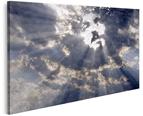 islandburner Bild auf Leinwand Antlitz Christi In Den Wolken Himmel Bilder Wandbilder Poster