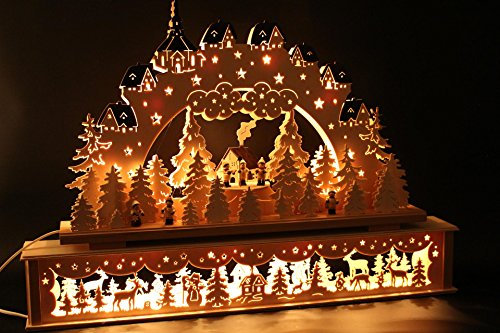 SchwibboLa Original Erzgebirgischer Schwibbogen Lichterbogen FREIE Auswahl (Motiv1: 72x45cm (BxH))