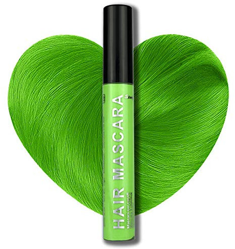 Stargazer Neon Green UV Reactive Hair Mascara Wash Out Color