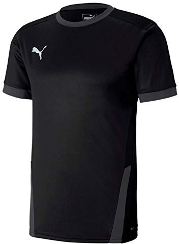 PUMA Jungen teamGOAL 23 Jersey jr T-Shirt, Black-Asphalt, 140