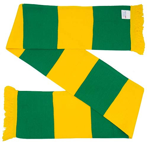 Arena Scarves United Fans Scarf in Newton Heath Style Green and Gold Traditional Stripes