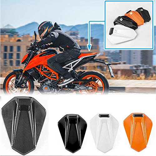 Lorababer Motorrad Hinten Soziusabdeckung Beifahrersitz Verkleidung Heckabdeckung Rücksitzbezug Kompatibel mit DUKE390 390 Duke 2017 2018 2019 2020 2021 2022 2023 Sozius Solo Verkleidung (Schwarz)