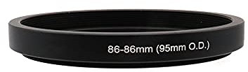 Front Lens Step Up Ring for 95mm O.D Matte Box, 46/49/52/55/58/62/67/72/77/82/86mm Lens Adapter Ring to 86mm Lens Filters/Lens Cap, Fits for Matte Box (86-86/95mm)