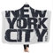New York Kuscheldecken Mit Hut 3D Flauschige Warm Mikrofaser Sherpa Decke Individuelle Kunst Couchdecke Für Bett Sofa Kapuzen-Decken 130X150 cm