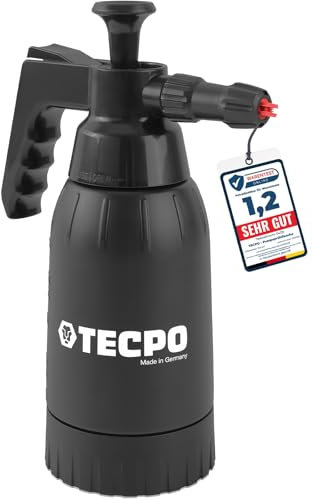 TECPO Pumpsprühflasche 1L Schaumsprüher Schaumreiniger Druckpumpzerstäuber