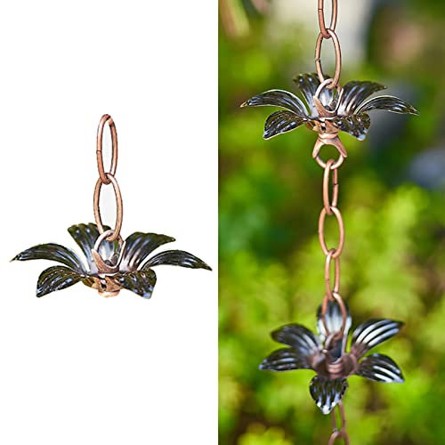 Catene da Pioggia Catena Antipioggia Catene Pluviali In Metallo per Grondaie, Catene Pluviali In Stile Giapponese Home Decor, Catene Pluviali per Esterni per Il Giardino del Cortile Della Veranda ( Co