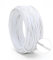 Arightmu 1.9mm 105M Iron Wire Tie Coated Wire Twist Ties Binding, Plant Twisty Tie Garden Wire Coil Plastic Coated for Plants Plant Tree Support (1.9mm-105M, White-Flat)