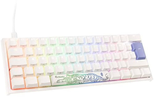 Ducky One 2 Pro Mini White Edition Gaming Tastatur, RGB LED - Gateron Yellow