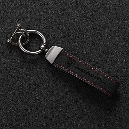 GALGAN Auto Männer und Frauen Schlüsselanhänger für FIAT Abarth 595 Abarth 500 Abarth 124 Spider Schlüsselring,13 * 3cm-A