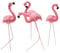 YARNOW 4 Stück Gartendeko Flamingo Figur Miniatur Flamingo Stecker Vogel Gartenstecker Topfstecker Blumenstecker für Bonsai Blumentopf Mikro Landschaft Terrarium Deko Rosa