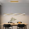 Mikeru 120CM Dimmbare Hängende Pendelleuchte, Dining LED Kronleuchter mit 3 Farbtemperaturen (3000K Warmweißes/4500K Neutrales/6000K Kaltweißes) & Memory-Funktion Lineare Pendelleuchten for Wohnzimmer
