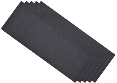 CoCud Feuilles de Ponçage Humide et Sec, 9 Pouces x 3,6 Pouces, Grains 220, Papier de Verre en Carbure de Silicium - (Applications : pour le Placoplâtre, le Bois, le Métal), 5 Pièces