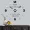 Vangold Design Sticker Wanduhr