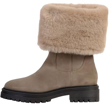 Geox D Iridea M, Stivale alla Caviglia Donna, Tortora, 42 EU
