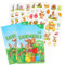 com-four® 2x All-in-One Kreativ-Set - Eierfarben-Pulver und Oster-Sticker - bunte Farben für weiße und braune Eier - Farbe und Aufkleber für Ostereier (010x Farbe/100x Sticker)