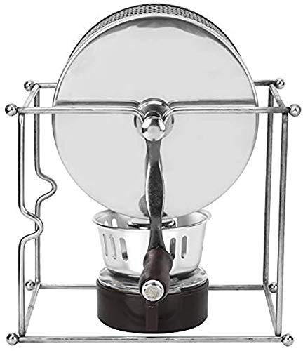 AuLYn Home Coffee Beans Roasting Machine, Coffee Roaster, Mini Manual Coffee Beans Roasting Machine DIY Stainless Steel Rollers with Handle for Peanut Chestnuts Beans 300G