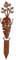 Rostikal Gartenstecker Rost Karotte 22,5 cm Metall Beetstecker Edelrost Gartendeko Möhre (1)